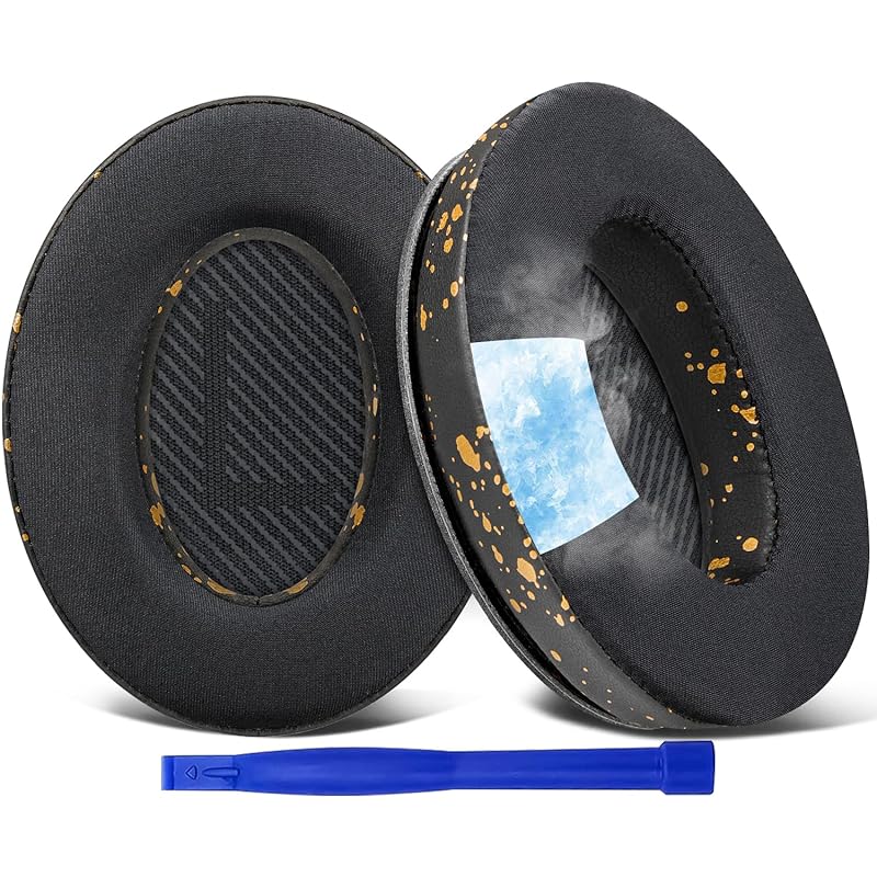 SoloWIT cooling gel pad ear pads Bose QuietComfort 35 & 35ii (QC35 QC35ii) wireless headphone for exchange ear cushion headphone pad sound insulation
SoloWIT cooling gel pad ear pads Bose QuietComfort 35 & 35ii (QC35 QC35ii) wireless headphone for exchange ear cushion headphone pad sound insulation