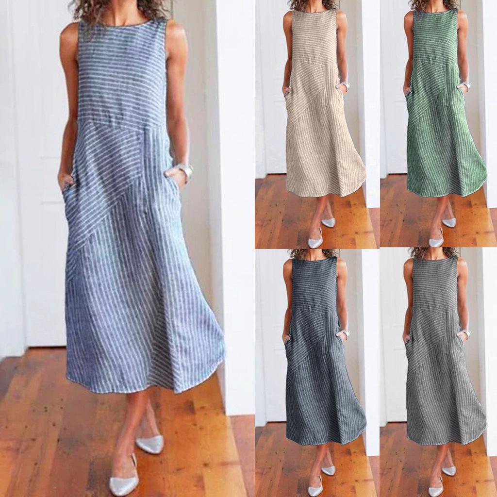 Women Sleeveless Cotton Dress Loose Casual Solid Comfy A Line Dress with Pockets XXXXXL чёрный
Women Sleeveless Cotton Dress Loose Casual Solid Comfy A Line Dress with Pockets XXXXXL чёрный