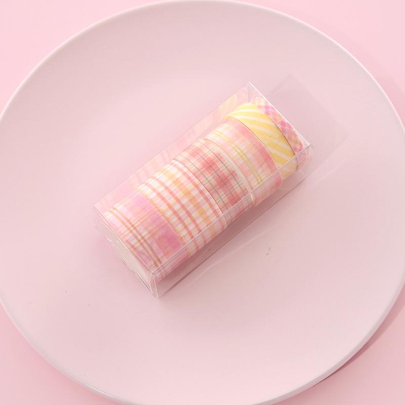 Korean Plaid Washi Tape Set: Creative DIY Grid Journaling Stickers
Korean Plaid Washi Tape Set: Creative DIY Grid Journaling Stickers