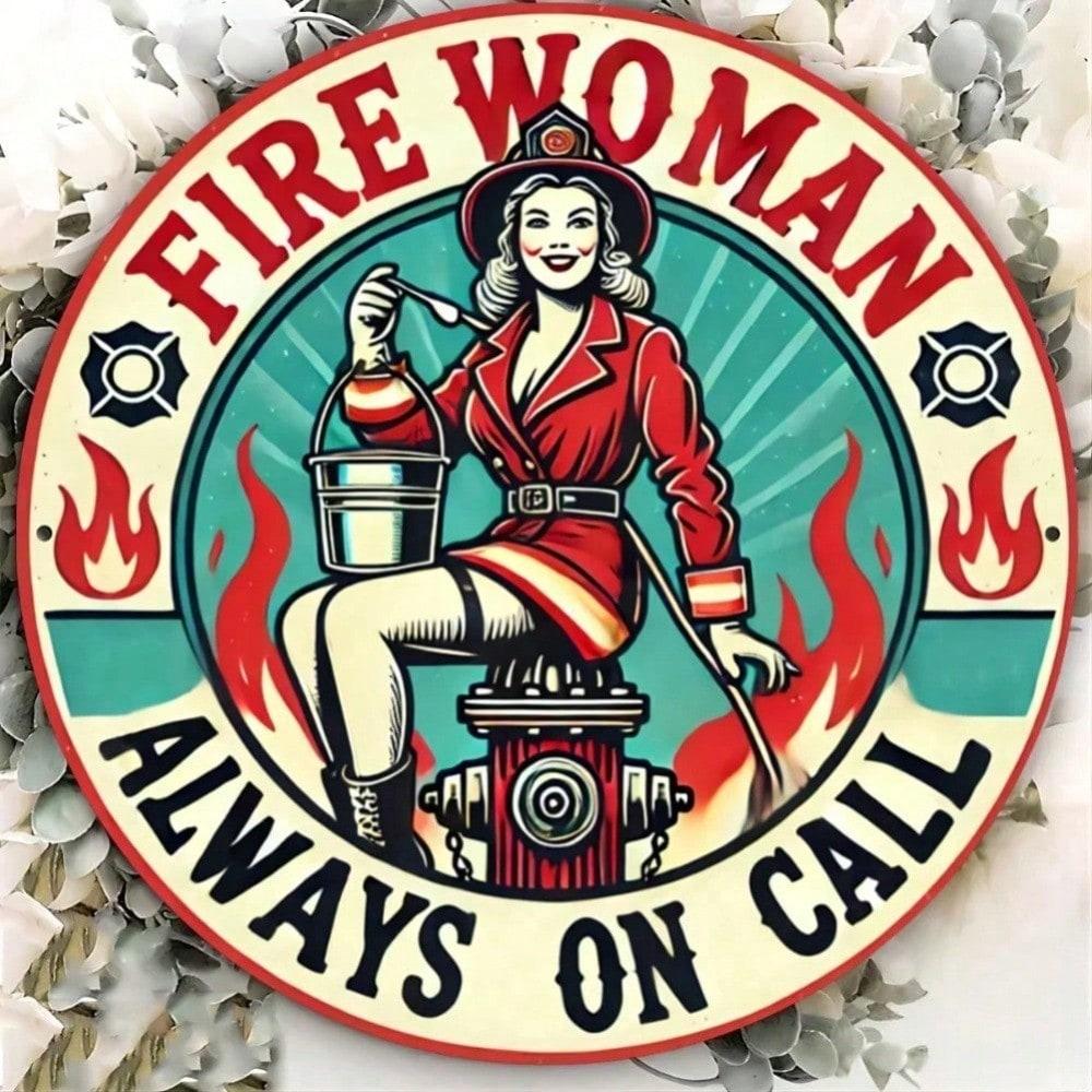 Fire Woman Female Firefighter Round Metal Wall Art Sign, Aluminum Decor For Home Room 20x20 різнокольоровий
Fire Woman Female Firefighter Round Metal Wall Art Sign, Aluminum Decor For Home Room 20x20 різнокольоровий