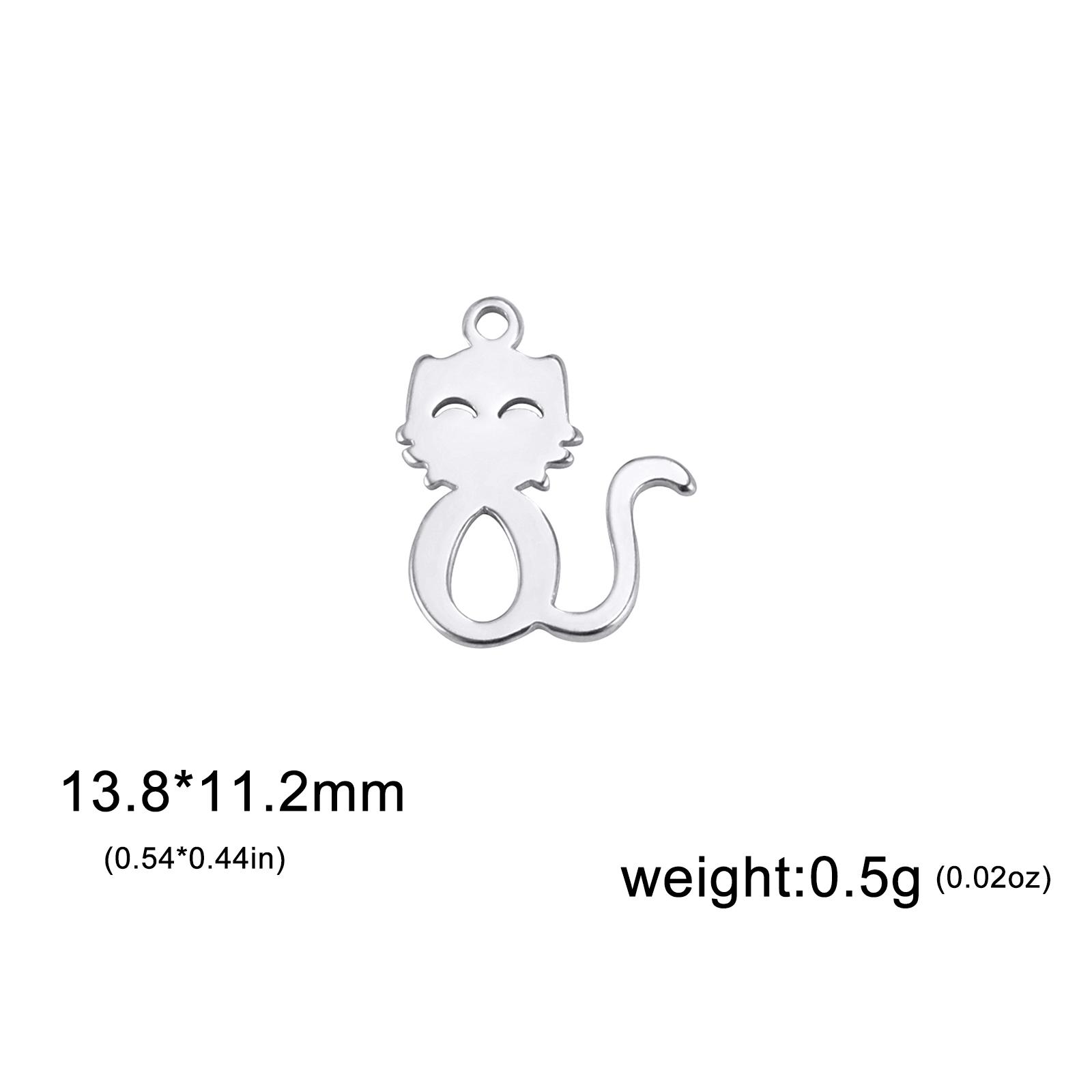 Teamer 5pcs Cat Kitten Charms for Jewelry Making Cute Pet Animal Stainless Steel Pendant for Bracelet Necklace DIY Wholesale
Teamer 5pcs Cat Kitten Charms for Jewelry Making Cute Pet Animal Stainless Steel Pendant for Bracelet Necklace DIY Wholesale