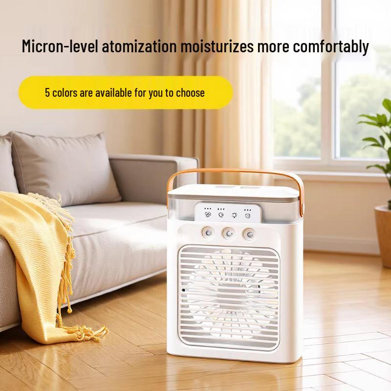 USB Rechargeable Touchscreen Fan with Three-Hole Spray for Home, Office, or Dorm Blue; Plug-in English Packaging
USB Rechargeable Touchscreen Fan with Three-Hole Spray for Home, Office, or Dorm Blue; Plug-in English Packaging