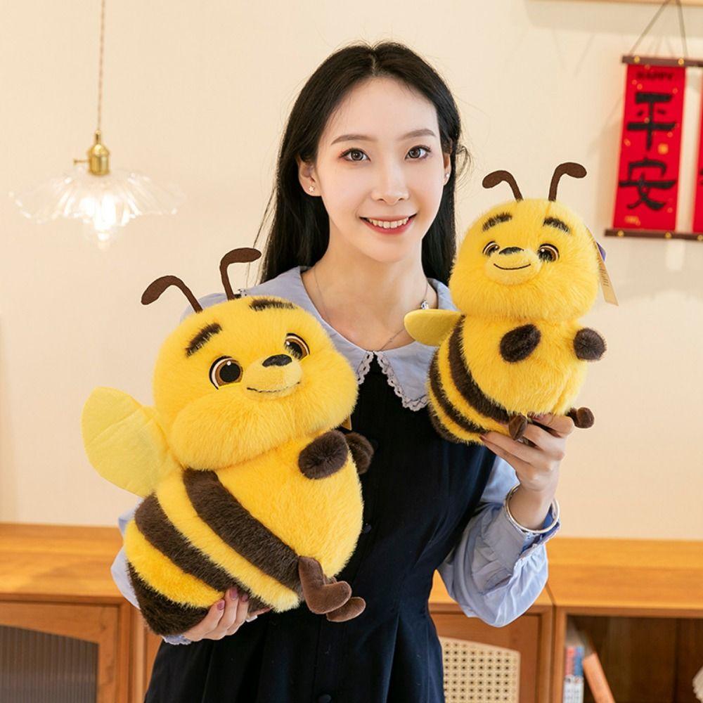 Cartoon Bee Plush Toy Sofa Pillow Bee Animal Plushie Funny Stuffed Bee Doll Birthday Gift 25cm жовтий
Cartoon Bee Plush Toy Sofa Pillow Bee Animal Plushie Funny Stuffed Bee Doll Birthday Gift 25cm жовтий