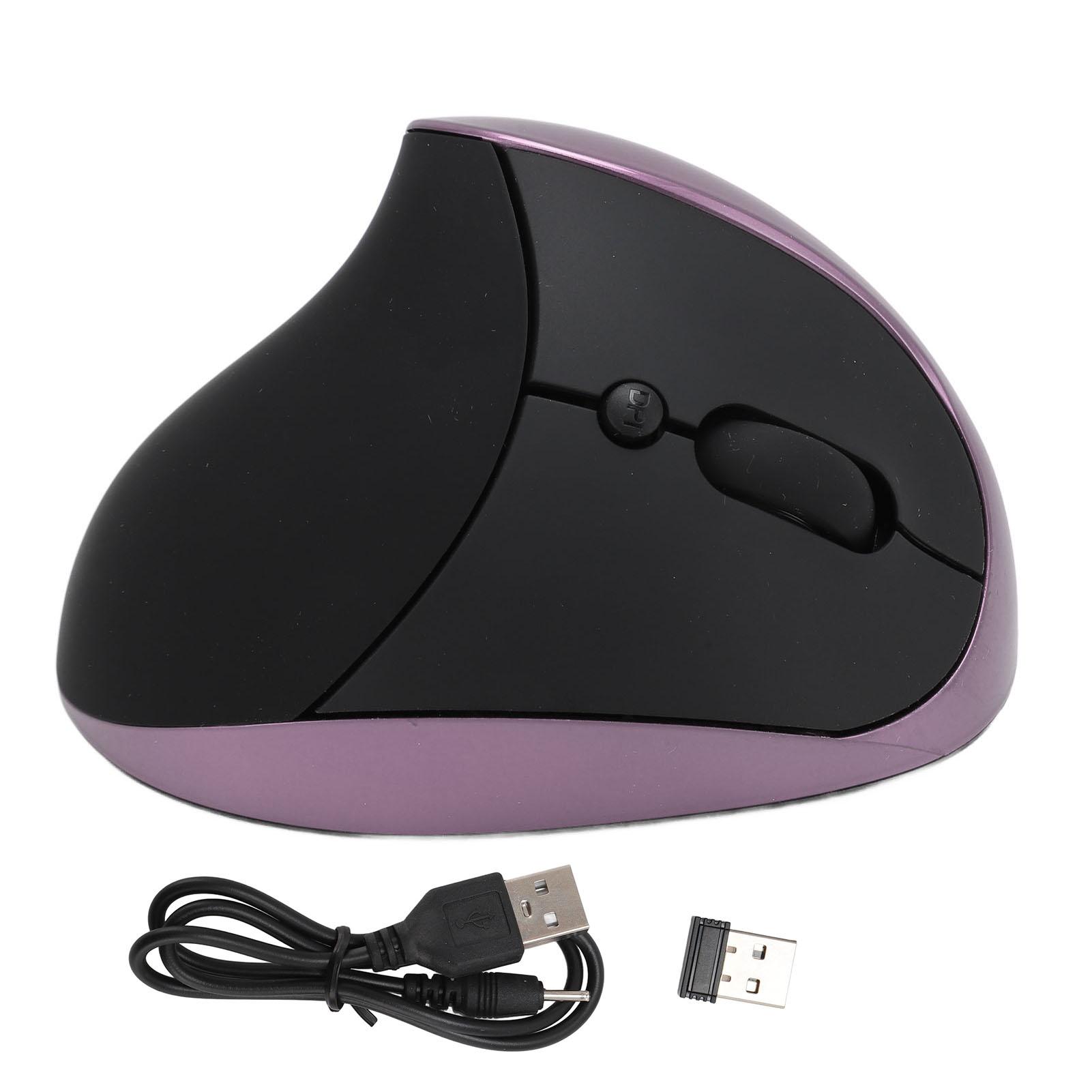 Right Hand Ergonomic Mouse 3 Adjustable DPI 800 1200 1600 2.4G Wireless Rechargeable Vertical фіолетовий
Right Hand Ergonomic Mouse 3 Adjustable DPI 800 1200 1600 2.4G Wireless Rechargeable Vertical фіолетовий