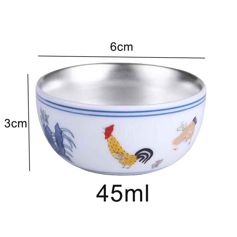 Посеребренная чайная чашка династии Мин, ведро цвета курицы, цилиндрическая чашка, архаичная, наполовину расписанная вручную, чашка для чая в стиле кунг-фу в стиле Цзиндэчжэнь, образец 1PCS серебряный
Посеребренная чайная чашка династии Мин, ведро цвета курицы, цилиндрическая чашка, архаичная, наполовину расписанная вручную, чашка для чая в стиле кунг-фу в стиле Цзиндэчжэнь, образец 1PCS серебряный