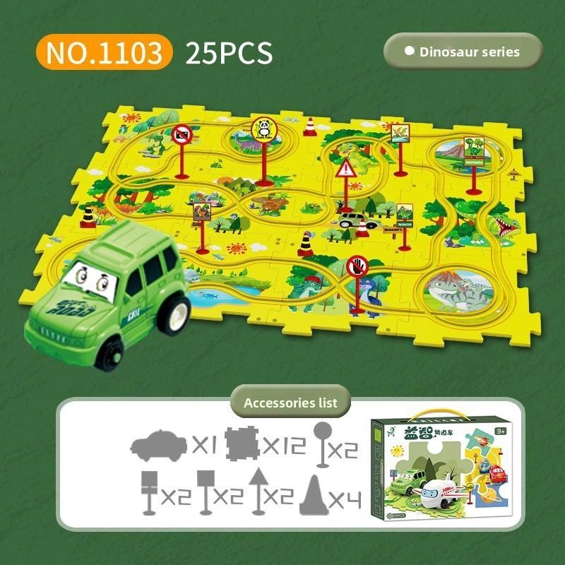 Childrens Diy Puzzle Track Car Set Toy For Creative Play Gift Dinosaur
Childrens Diy Puzzle Track Car Set Toy For Creative Play Gift Dinosaur