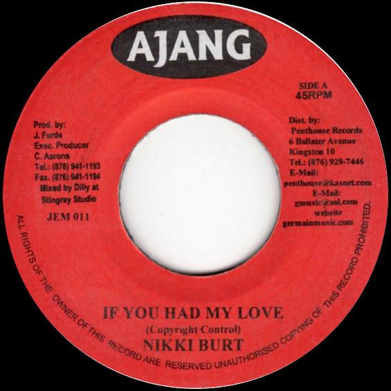 7inch Record NICKY BURT FIRE FLY If You Had My Love Rise JEM011 Ajang UK Reggae Ska Dub Used
7inch Record NICKY BURT FIRE FLY If You Had My Love Rise JEM011 Ajang UK Reggae Ska Dub Used