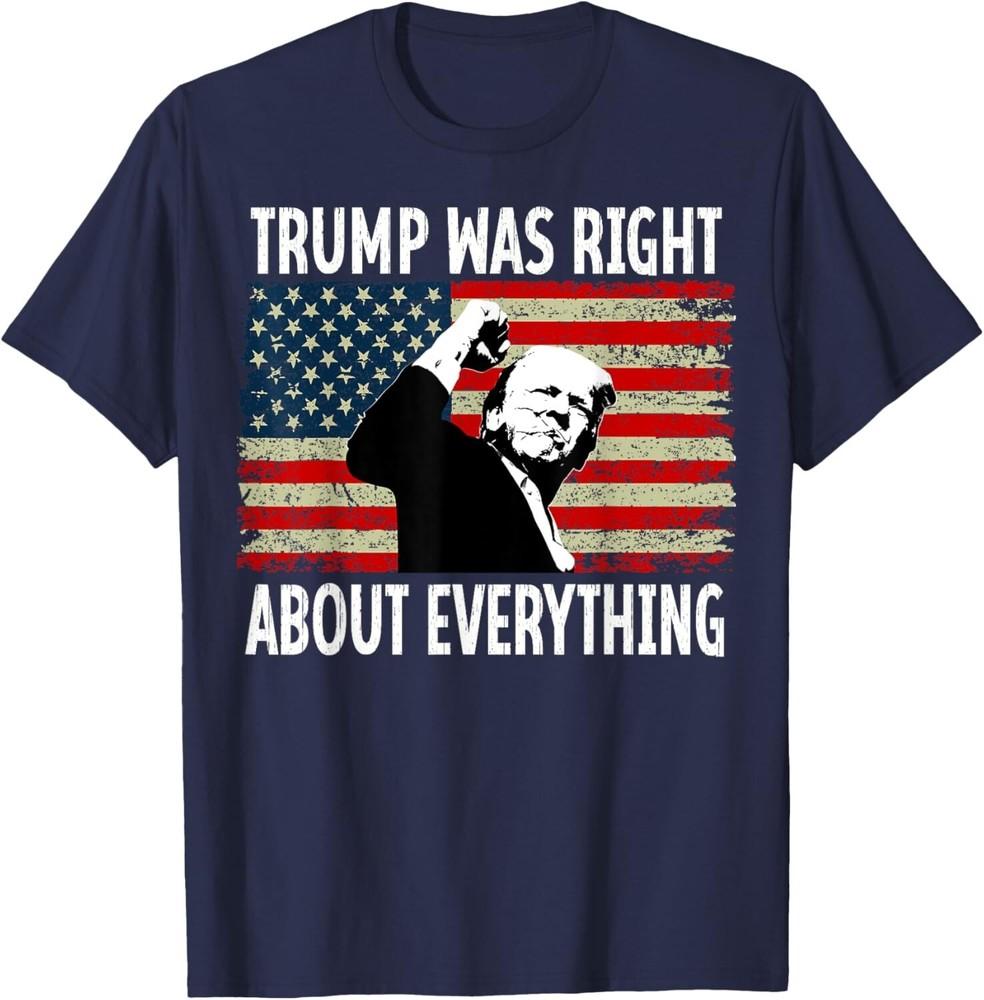 Президент Трамп был прав во всем Американский флаг США Унисекс футболка M
Президент Трамп был прав во всем Американский флаг США Унисекс футболка M