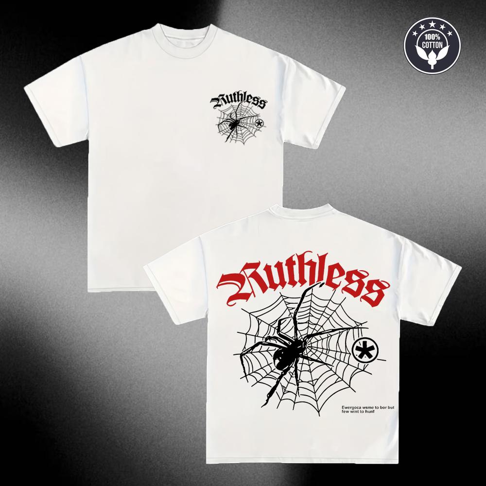 Ruthless Spider Web Graphic T Shirt Men Hip Hop Oversized T-shirt Summer Streetwear Harajuku Gothic Punk Short Sleeve Tee 4XL
Ruthless Spider Web Graphic T Shirt Men Hip Hop Oversized T-shirt Summer Streetwear Harajuku Gothic Punk Short Sleeve Tee 4XL