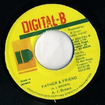7inch Record A. J. BROWN Father Friend NONE DigitalB Jamaica Reggae Ska Dub Used
7inch Record A. J. BROWN Father Friend NONE DigitalB Jamaica Reggae Ska Dub Used