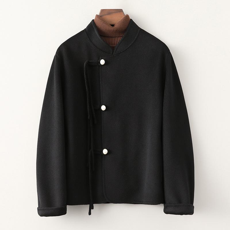 Spring and autumn new double-sided wool coat women s short small coat S чорний
Spring and autumn new double-sided wool coat women s short small coat S чорний