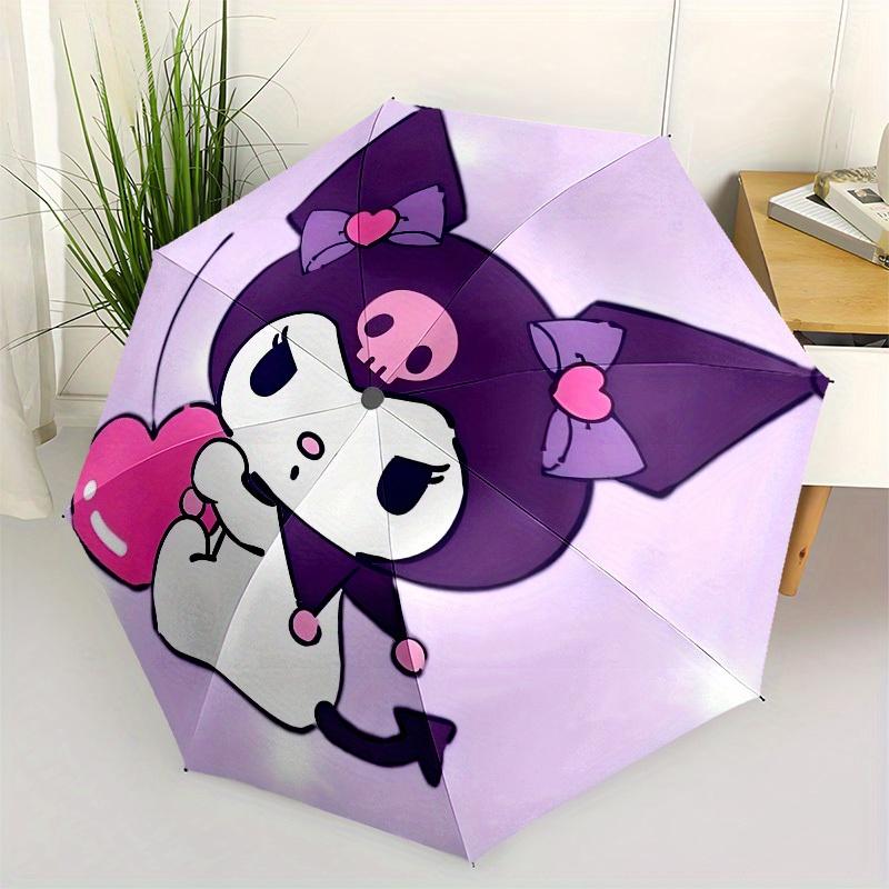 1pc Gothic Kuromi with Heart Umbrella with Plastic Handle,Suitable for All Seasons Home Travel Outdoor UmbrellaSanlio082
1pc Gothic Kuromi with Heart Umbrella with Plastic Handle,Suitable for All Seasons Home Travel Outdoor UmbrellaSanlio082