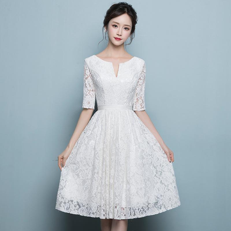 Spring new student medium and long party party dress dress slim wedding dress XXL
Spring new student medium and long party party dress dress slim wedding dress XXL