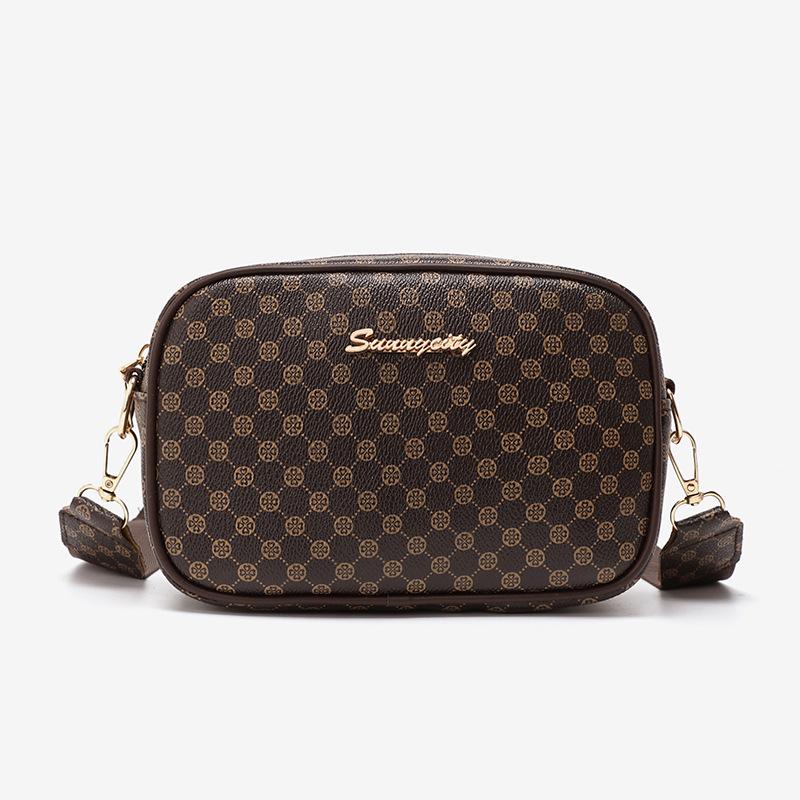 Ретро сумка через плечо для телефона классическая маленькая квадратная сумка элегантный широкий плечевой ремень в паре с мини-кошельком Zero новый