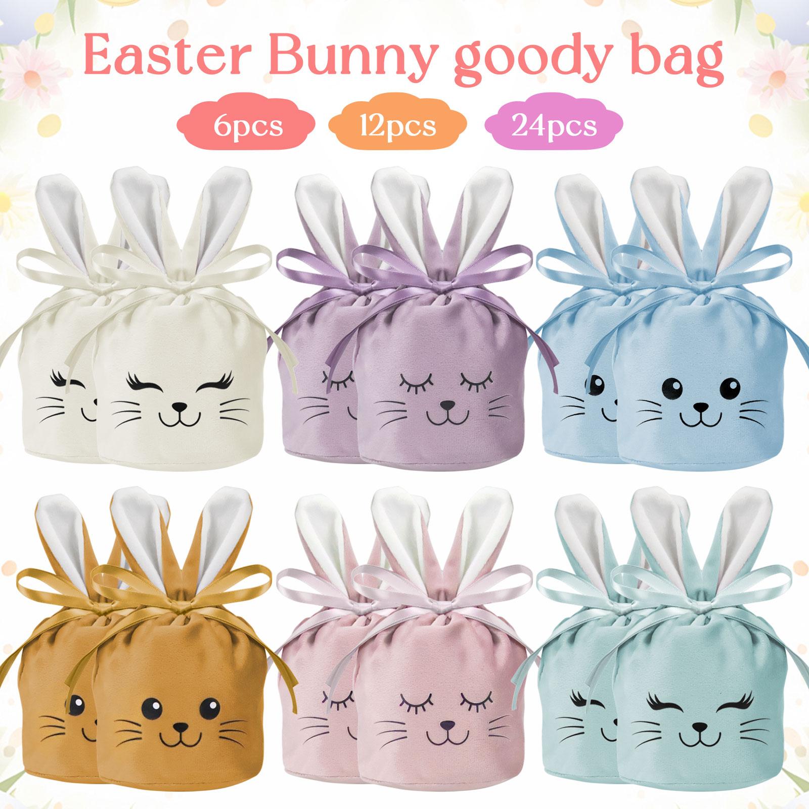 12-24pcs Easter Rabbit Bags Ears Velvet Bunny Gift Bags Chocolate Candy Box For Wedding Birthday Party Easter Decoration Storage 6pcs
12-24pcs Easter Rabbit Bags Ears Velvet Bunny Gift Bags Chocolate Candy Box For Wedding Birthday Party Easter Decoration Storage 6pcs