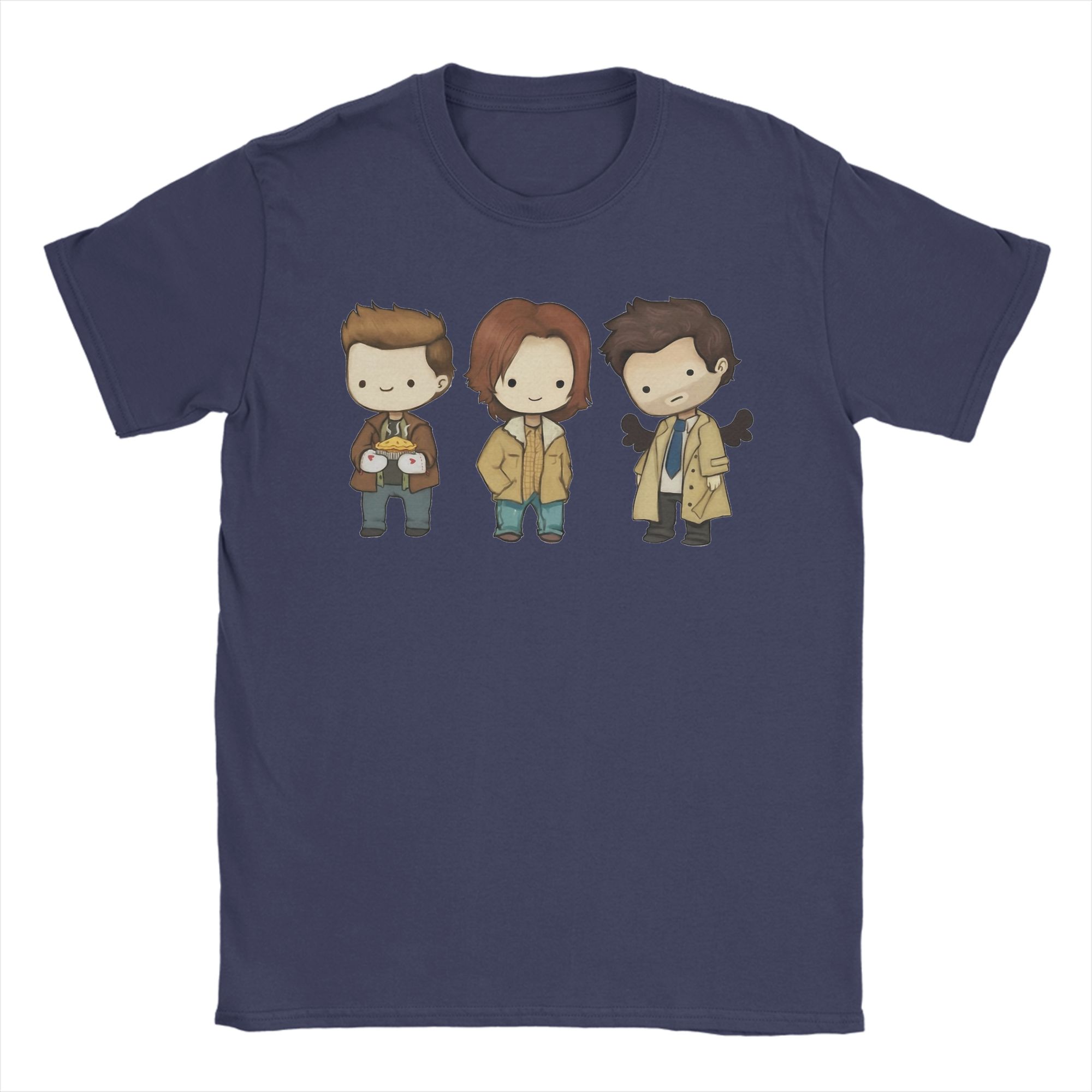 Humor Sam Dean Castiel Supernatural Chibi TShirt Men Round Neck Pure Cotton T Shirts TV Shows Short Sleeve Tees Gift Tops 3XL
Humor Sam Dean Castiel Supernatural Chibi TShirt Men Round Neck Pure Cotton T Shirts TV Shows Short Sleeve Tees Gift Tops 3XL
