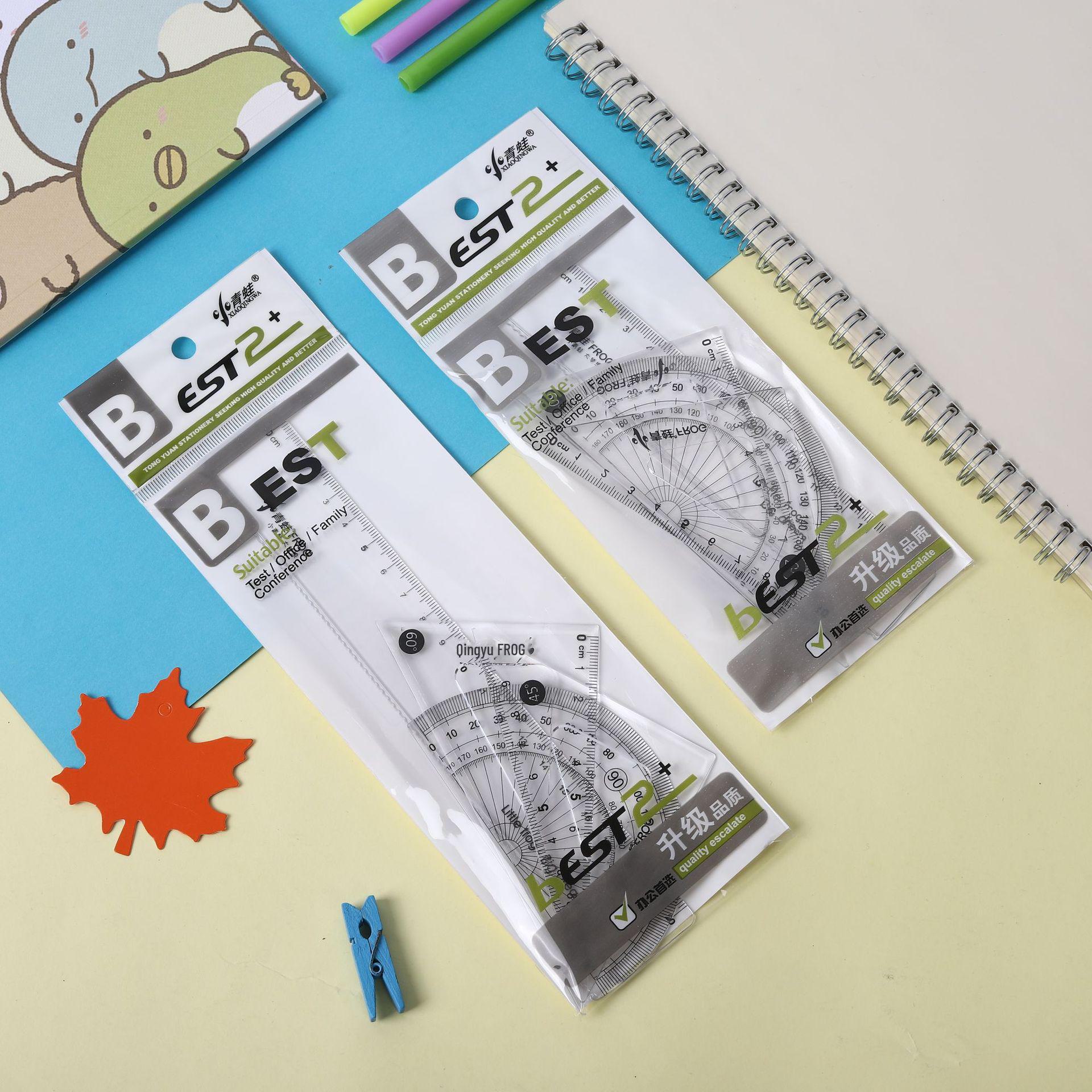 Макарон кольорова желейна лінійка: Студентський набір геометрії з 4 предметів, багатофункціональний, з лінійками-трикутниками та транспортиром 15 cm
Макарон кольорова желейна лінійка: Студентський набір геометрії з 4 предметів, багатофункціональний, з лінійками-трикутниками та транспортиром 15 cm