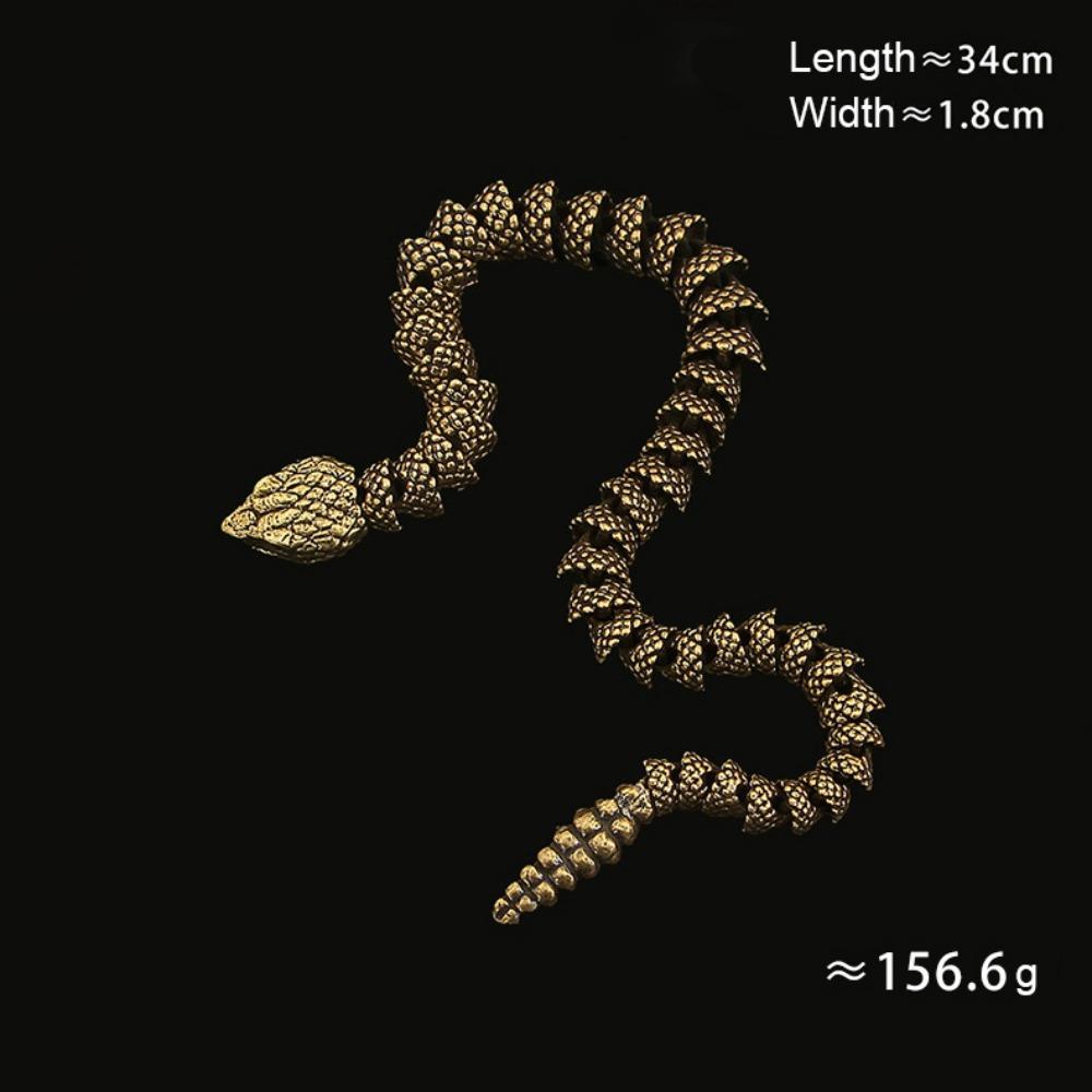 34cm Articulated Snake Ornament Brass Snake Decor Collection Vintage Movable Snake Desktop Decor 1PC
34cm Articulated Snake Ornament Brass Snake Decor Collection Vintage Movable Snake Desktop Decor 1PC