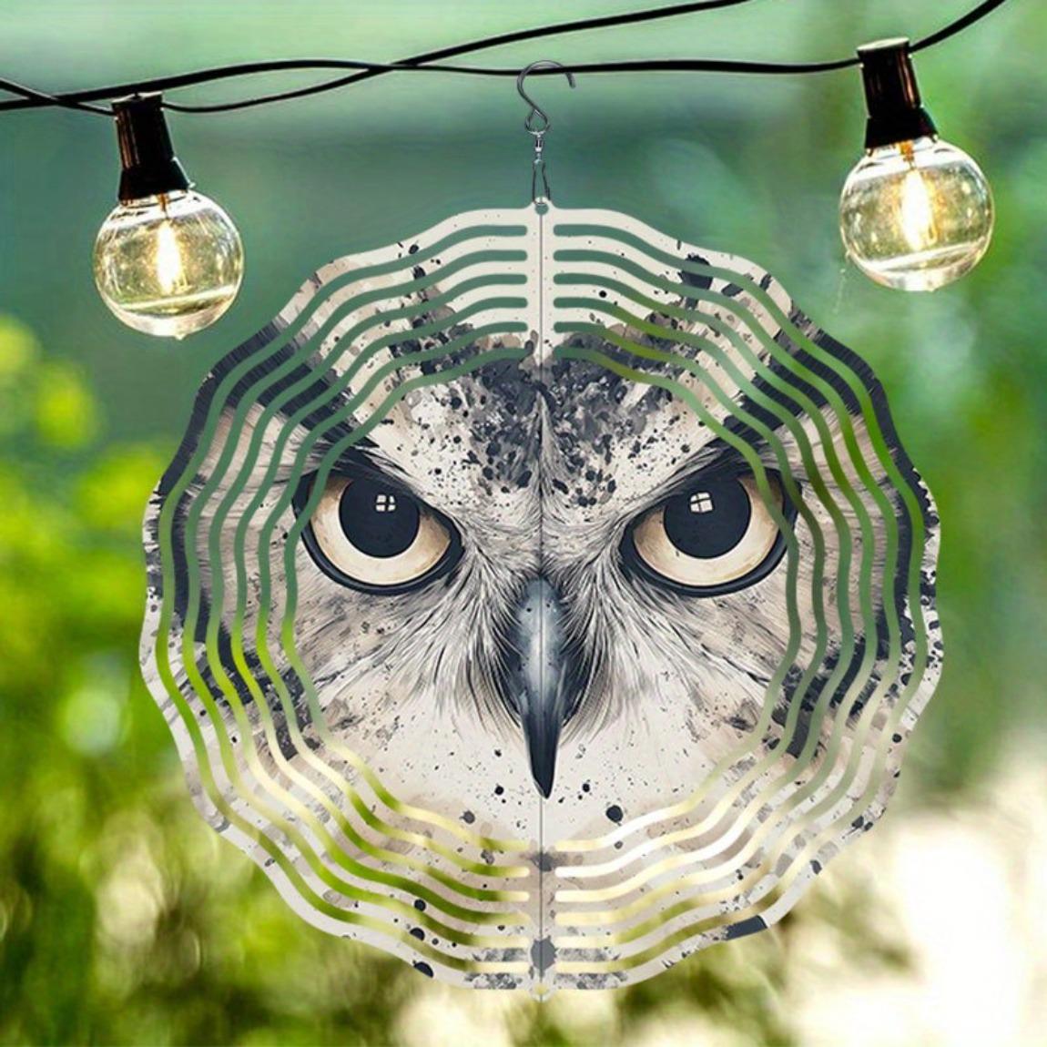Owl Wind Spinner Hanging Metal Garden Decor Outdoor Kinetic Wind Sculpture for Yard Patio Artistic Ornament No Electricity Needed
Owl Wind Spinner Hanging Metal Garden Decor Outdoor Kinetic Wind Sculpture for Yard Patio Artistic Ornament No Electricity Needed