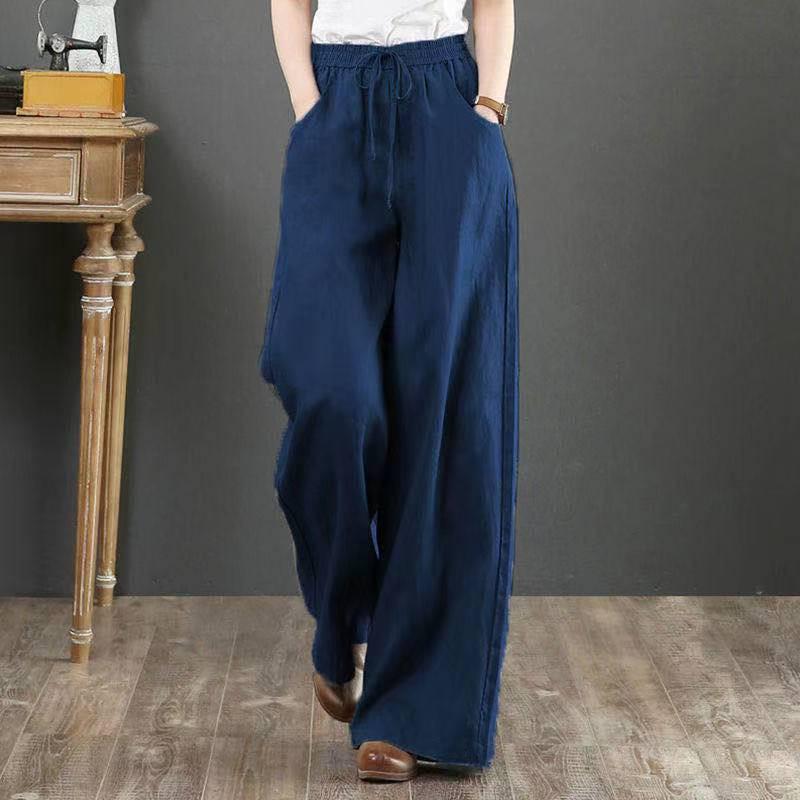 Sixteen Colors Multi-color High Waist Wide-Leg Linen Cotton Korean Style Women s Pants, Spring/Summer, Plus Size, Floor-Length, Straight Leg. L
Sixteen Colors Multi-color High Waist Wide-Leg Linen Cotton Korean Style Women s Pants, Spring/Summer, Plus Size, Floor-Length, Straight Leg. L