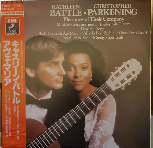 LP Record KATHLEEN BATTLE CHRISTOPHER PARKEN Pleasures Of Their Company EAC60258 ANGEL Japan Obi Classical Used
LP Record KATHLEEN BATTLE CHRISTOPHER PARKEN Pleasures Of Their Company EAC60258 ANGEL Japan Obi Classical Used