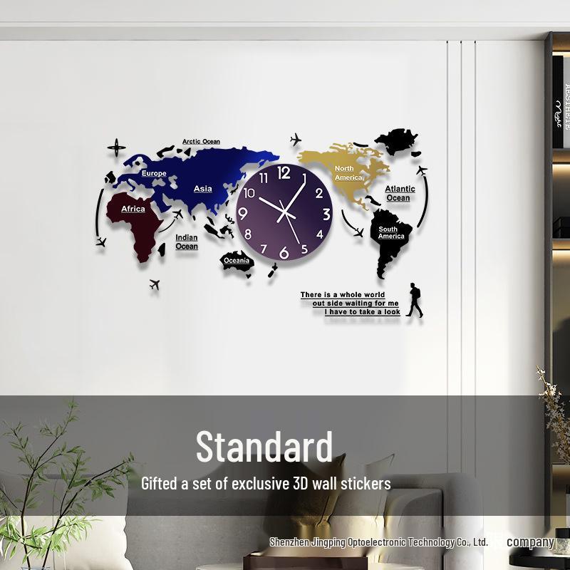 Creative World Map Wall Clock with Lamp & Perpetual Calendar for Living Room Decor 60cm*28cm
Creative World Map Wall Clock with Lamp & Perpetual Calendar for Living Room Decor 60cm*28cm