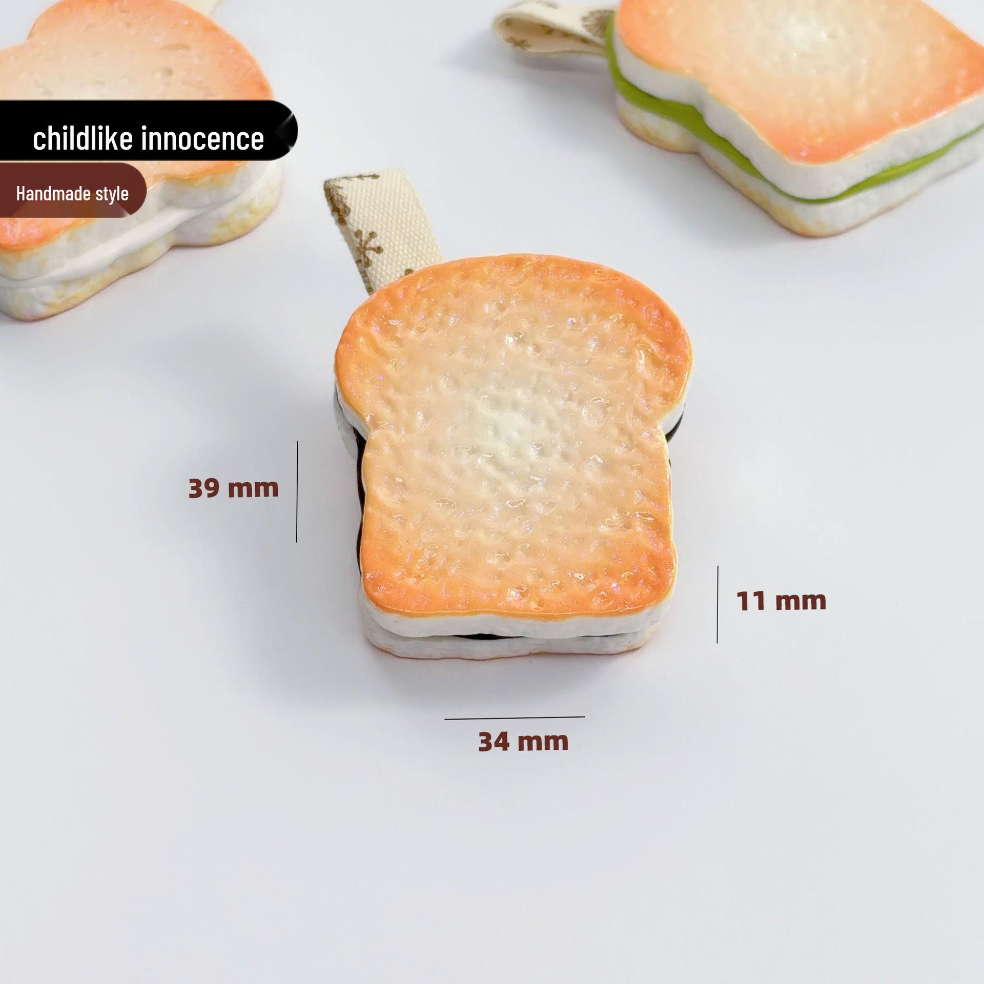 Miniature Toast Bread Slice Resin Charms: Handmade Food-Style Bag Decorations for DIY Hanging Décor
Miniature Toast Bread Slice Resin Charms: Handmade Food-Style Bag Decorations for DIY Hanging Décor