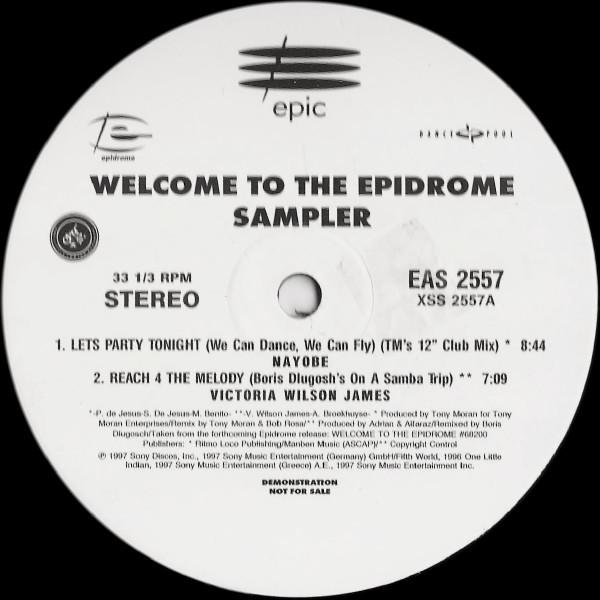 12inch Record VARIOUS Welcome To The Epidrome Sampler EAS2557 EPIDROME 1997 US Dance Electronica Used
12inch Record VARIOUS Welcome To The Epidrome Sampler EAS2557 EPIDROME 1997 US Dance Electronica Used