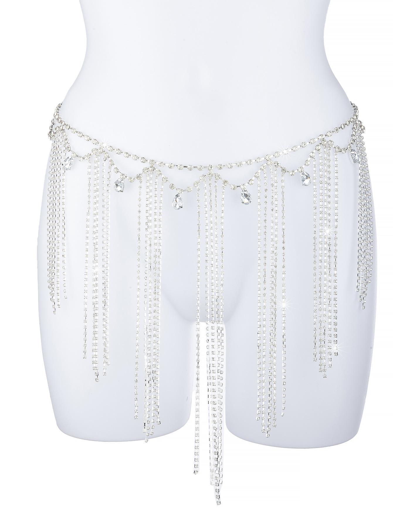 Rhinestones Multi-Layer Fringed Rhinestone Waist Chain, Nightclub Party Prom Ladies Bikini Jewelry Accessories
Rhinestones Multi-Layer Fringed Rhinestone Waist Chain, Nightclub Party Prom Ladies Bikini Jewelry Accessories