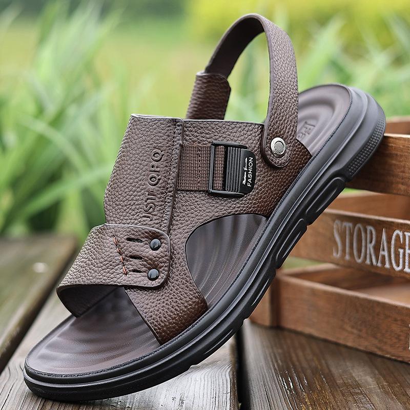 Sandals men s 2025 shoes summer first layer cowhide driving sandals wear dual-purpose beach shoes 2025 38 коричневый
Sandals men s 2025 shoes summer first layer cowhide driving sandals wear dual-purpose beach shoes 2025 38 коричневый