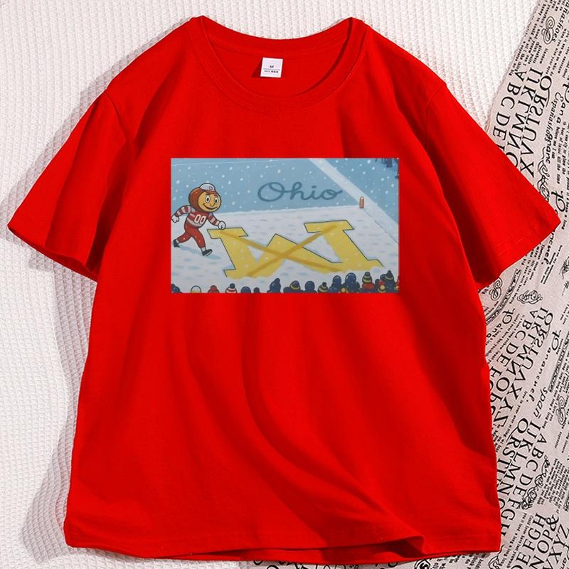 OhioBrutus Snow Football TShirt Men Women Loose Short Sleeve High Quality Tshirt Cotton Printed Causal Tees Streetwear S
OhioBrutus Snow Football TShirt Men Women Loose Short Sleeve High Quality Tshirt Cotton Printed Causal Tees Streetwear S