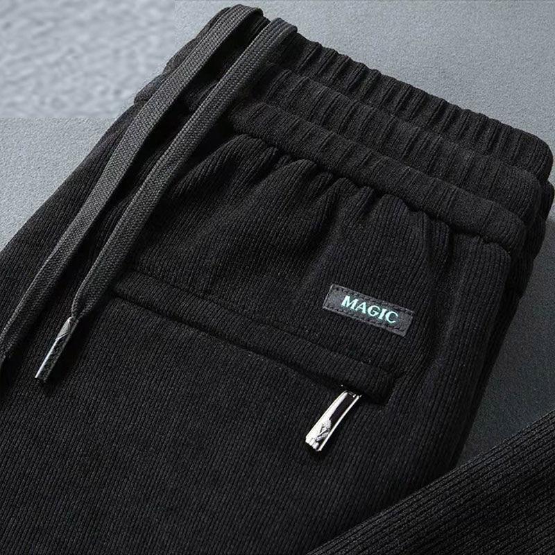 Мужские прямые повседневные брюки из толстого вельвета с эластичной резинкой на талии и бархатной подкладкой для осени и зимы 5XL чёрный
Мужские прямые повседневные брюки из толстого вельвета с эластичной резинкой на талии и бархатной подкладкой для осени и зимы 5XL чёрный