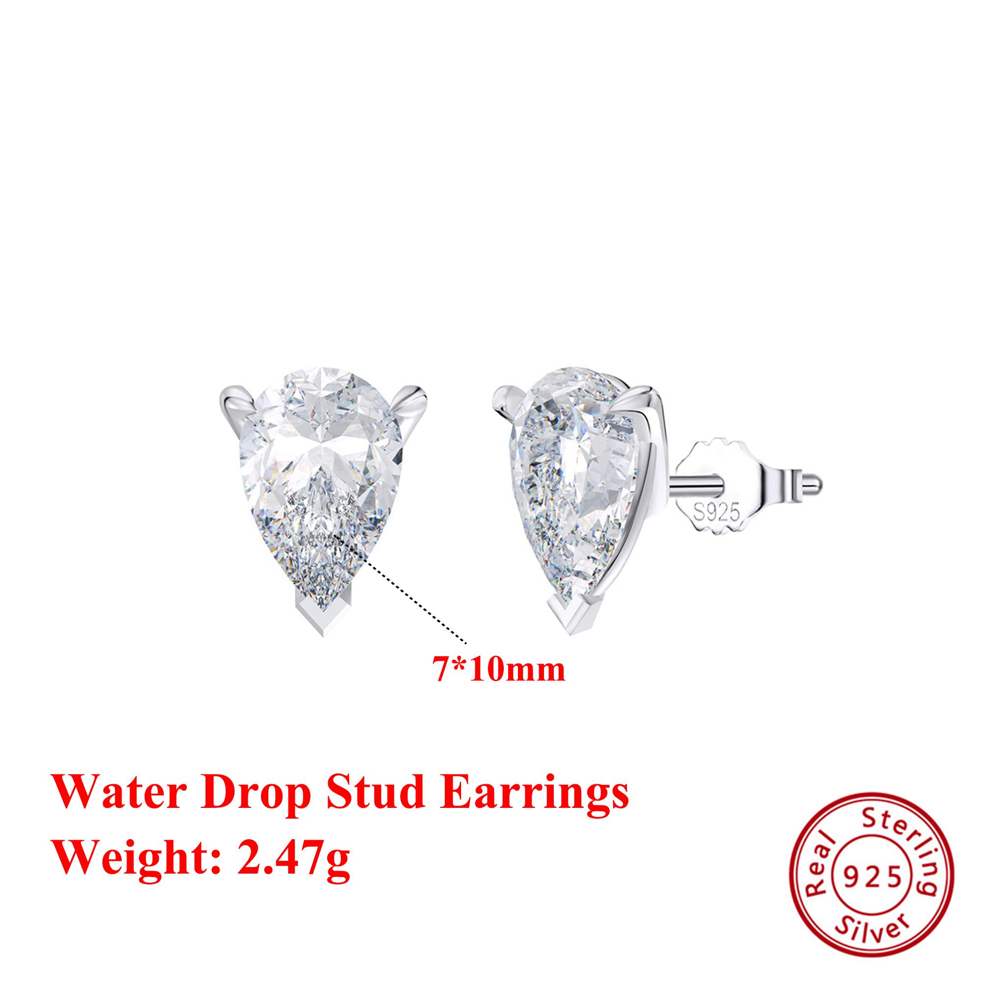 Effie Queen 925 Sterling Silver 8A CZ Stud Earrings for Men Women Shiny Cubic Zirconia Earrings Wedding Party Accessories LZE02 0.5ct Zirconia срібний
Effie Queen 925 Sterling Silver 8A CZ Stud Earrings for Men Women Shiny Cubic Zirconia Earrings Wedding Party Accessories LZE02 0.5ct Zirconia срібний