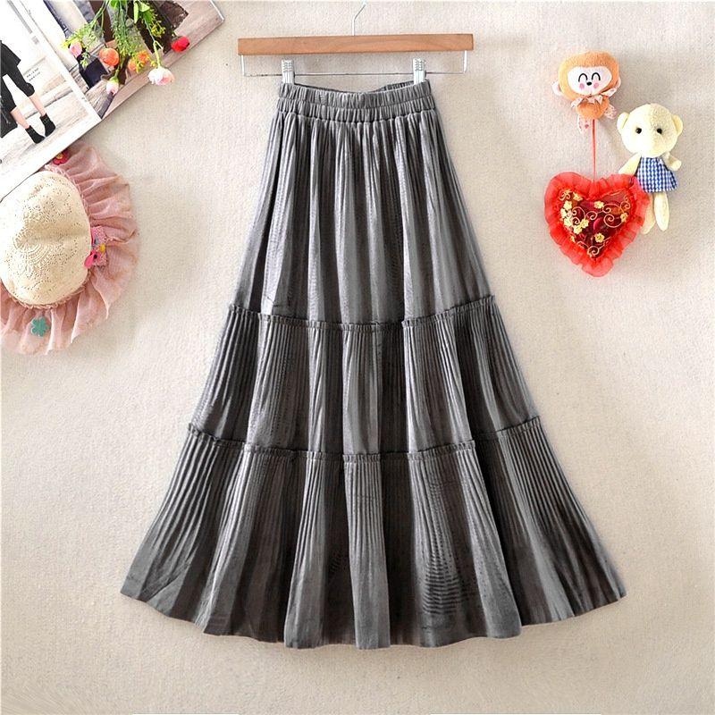 Luxury Winter Skirt for Women A-Line Midi Long Skirt Elegant Drape Slimming Fall Fashion One size сірий
Luxury Winter Skirt for Women A-Line Midi Long Skirt Elegant Drape Slimming Fall Fashion One size сірий