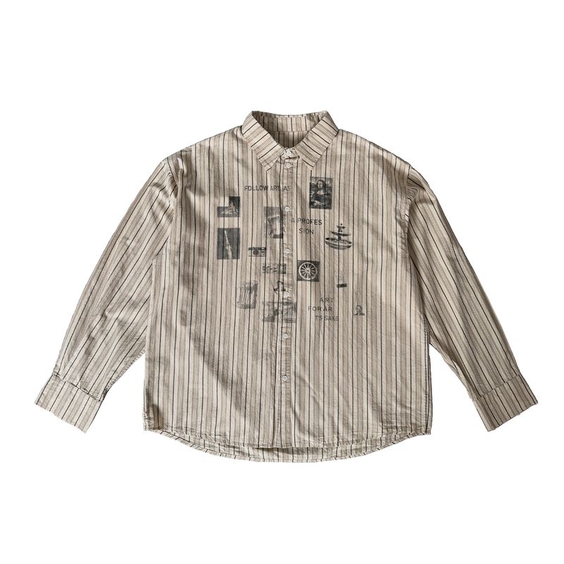 Acrardic Street Style Striped Print Long-Sleeve Shirt for Men, American Style Cool Casual Loose Shirt Ins Apricot color XL
Acrardic Street Style Striped Print Long-Sleeve Shirt for Men, American Style Cool Casual Loose Shirt Ins Apricot color XL