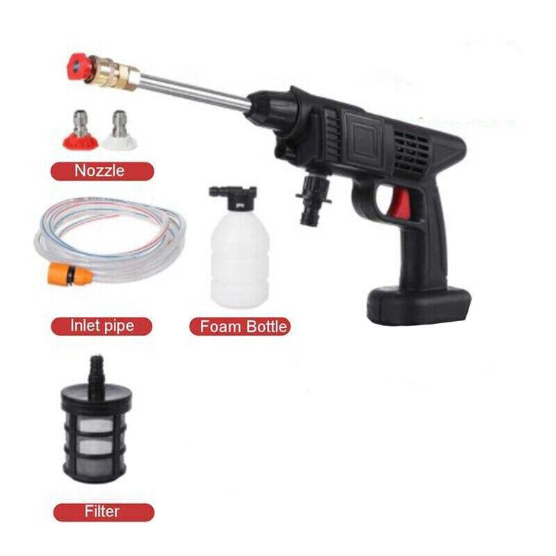 70Bar Cordless Electric High Pressure Washer Rechargeable Car Wash Gun Electric Water Gun Foam Machine Compatible Makita
70Bar Cordless Electric High Pressure Washer Rechargeable Car Wash Gun Electric Water Gun Foam Machine Compatible Makita