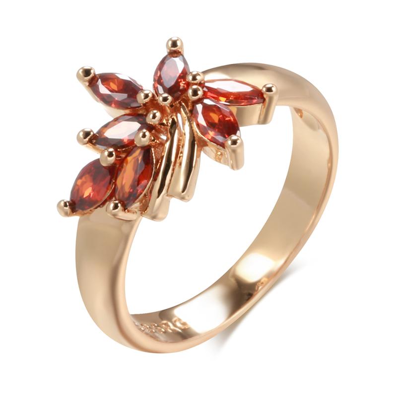 New Red Natural Zircon Flower Ring For Women Rose Gold Ethnic Bride Rings High Quality Daily Fine Vintage Jewelry 10
New Red Natural Zircon Flower Ring For Women Rose Gold Ethnic Bride Rings High Quality Daily Fine Vintage Jewelry 10