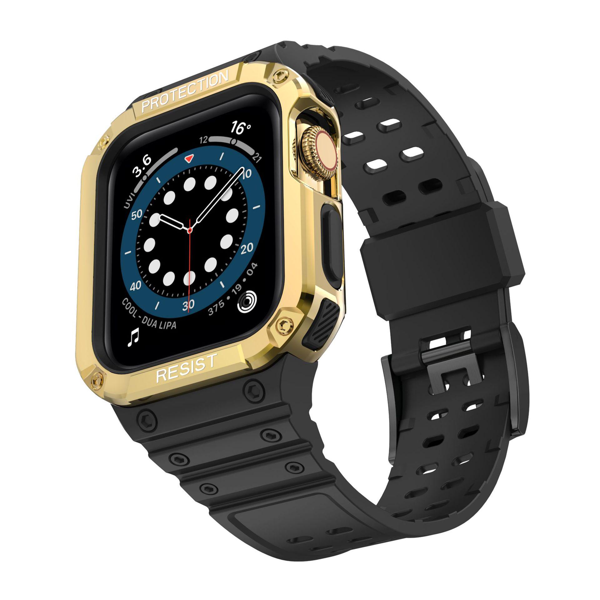 Силиконовый ремешок и чехол из ТПУ+ПК, совместимые с Apple Watch для iWatchS9876543 38/40/41mm
Силиконовый ремешок и чехол из ТПУ+ПК, совместимые с Apple Watch для iWatchS9876543 38/40/41mm