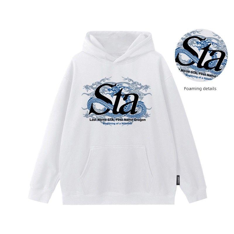 Wassup X Sta Collaboration Trendy American-Style Hooded Sweatshirt for Men, Loose Casual Versatile Top for Autumn and Winter White 3XL
Wassup X Sta Collaboration Trendy American-Style Hooded Sweatshirt for Men, Loose Casual Versatile Top for Autumn and Winter White 3XL
