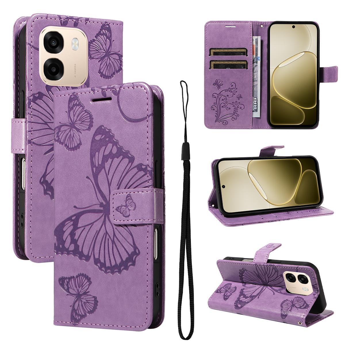 Для Oppo A6 5G/Oppo A6x 5G Чохол-гаманець Шкіряний чохол для телефону з принтом Квіткова метелик Підставка
Для Oppo A6 5G/Oppo A6x 5G Чохол-гаманець Шкіряний чохол для телефону з принтом Квіткова метелик Підставка