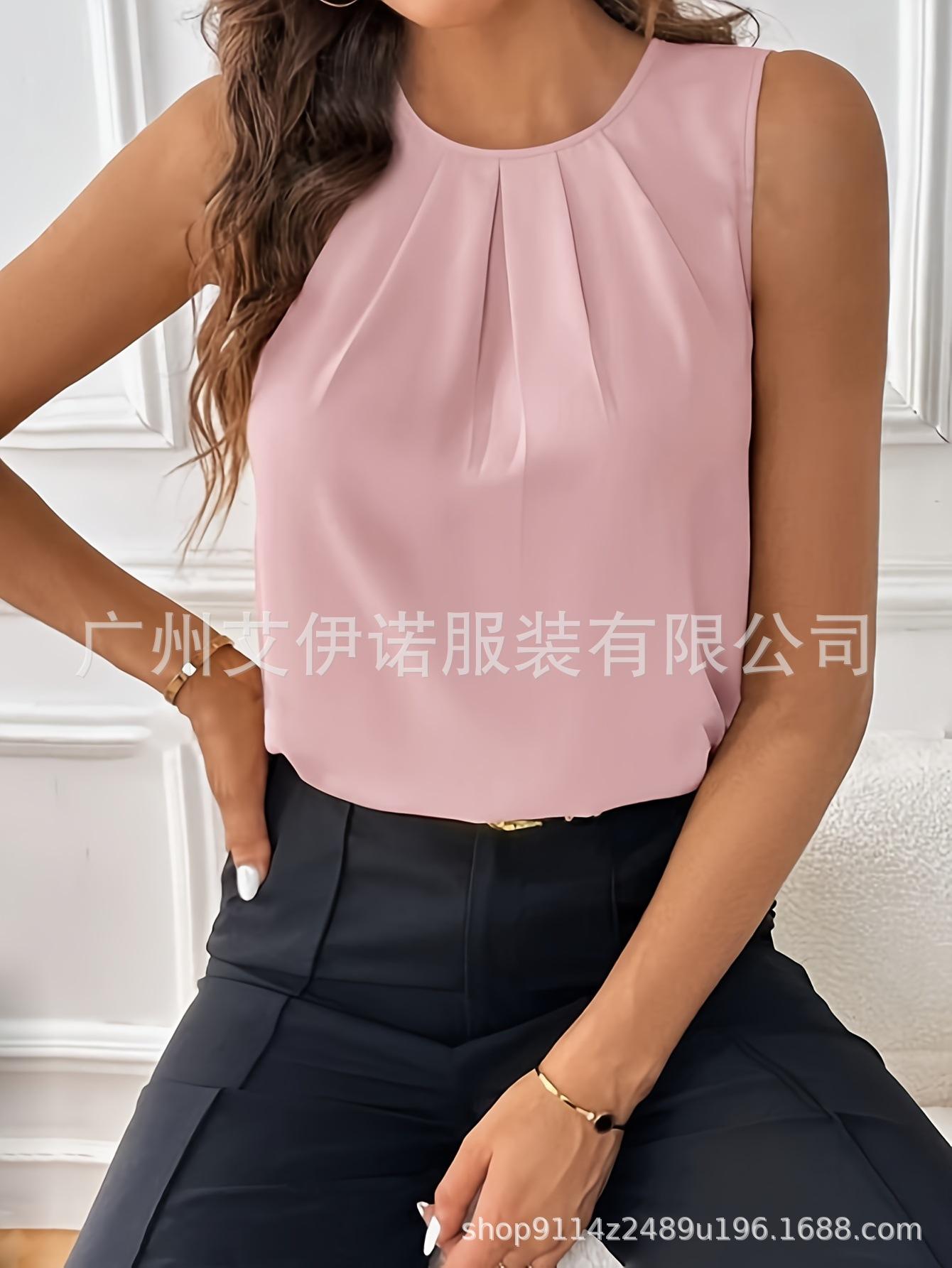 Women Sleeveless Loose Fit Round Neck Top Casual Summer Blouse Lightweight Comfortable Fabric Stylish Design XL рожевий
Women Sleeveless Loose Fit Round Neck Top Casual Summer Blouse Lightweight Comfortable Fabric Stylish Design XL рожевий