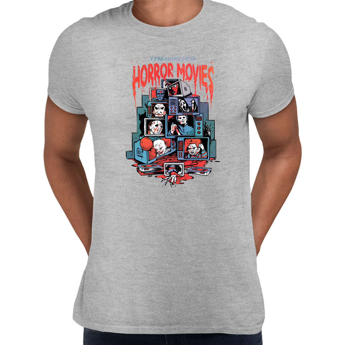 Love Horror Movies T-shirt Sarcastic Funny Tops S серый
Love Horror Movies T-shirt Sarcastic Funny Tops S серый