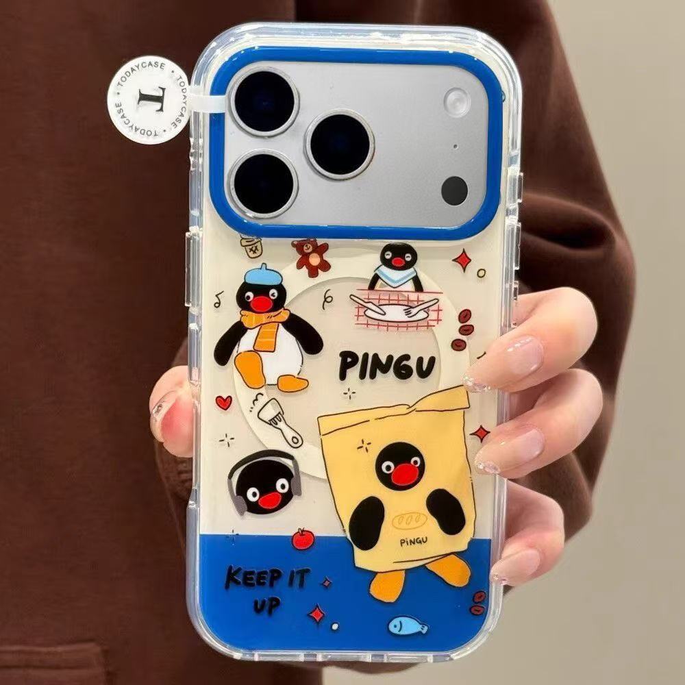 Imd three-dimensional penguin magnetic suction apple 17promax mobile phone case 16/15/13/14Plus cute iPhone7/8
Imd three-dimensional penguin magnetic suction apple 17promax mobile phone case 16/15/13/14Plus cute iPhone7/8