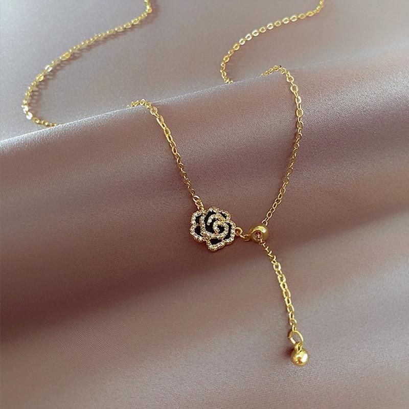 Элегантное ожерелье Black Rose с кольцом-хвостом из камелии — легкий роскошный ретро-дизайн, универсальный вариант для любого случая
Элегантное ожерелье Black Rose с кольцом-хвостом из камелии — легкий роскошный ретро-дизайн, универсальный вариант для любого случая