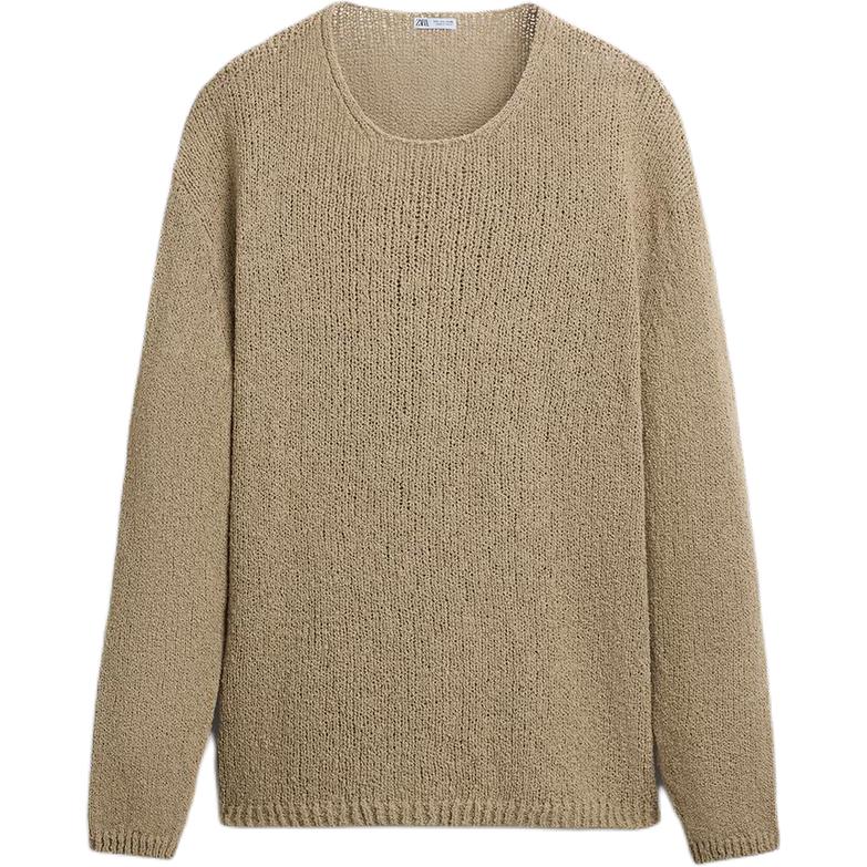 Zara Solid Color Round Neck Comfortable Versatile Long Sleeve Knit Sweater Men sweater Brown 3166410-707 L
Zara Solid Color Round Neck Comfortable Versatile Long Sleeve Knit Sweater Men sweater Brown 3166410-707 L