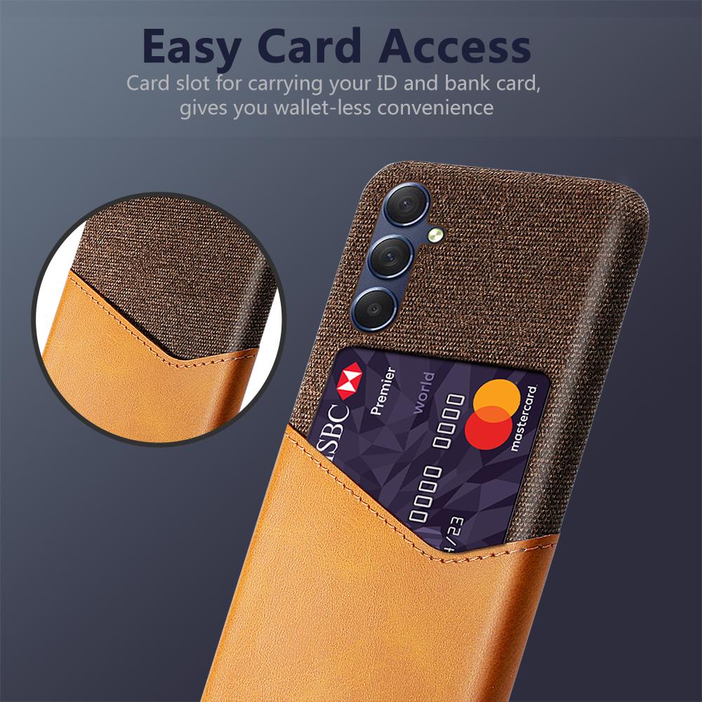 For Samsung Galaxy A05s 4G Case Cloth+PU+PC Card Holder Mobile Phone Back Shell Orange
For Samsung Galaxy A05s 4G Case Cloth+PU+PC Card Holder Mobile Phone Back Shell Orange