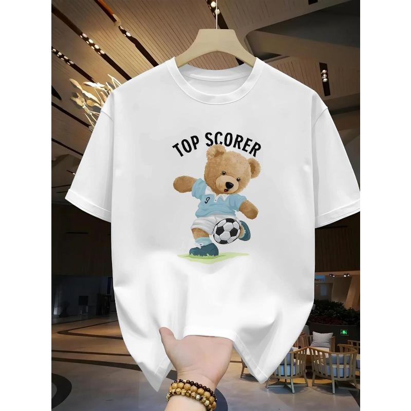 European Size DXR3314 Top Scorer Football Small Bear Print MenS Round Neck Short Sleeve Casual Crew Neck Slight Stretch Summer, Local Shipping 4XL
European Size DXR3314 Top Scorer Football Small Bear Print MenS Round Neck Short Sleeve Casual Crew Neck Slight Stretch Summer, Local Shipping 4XL