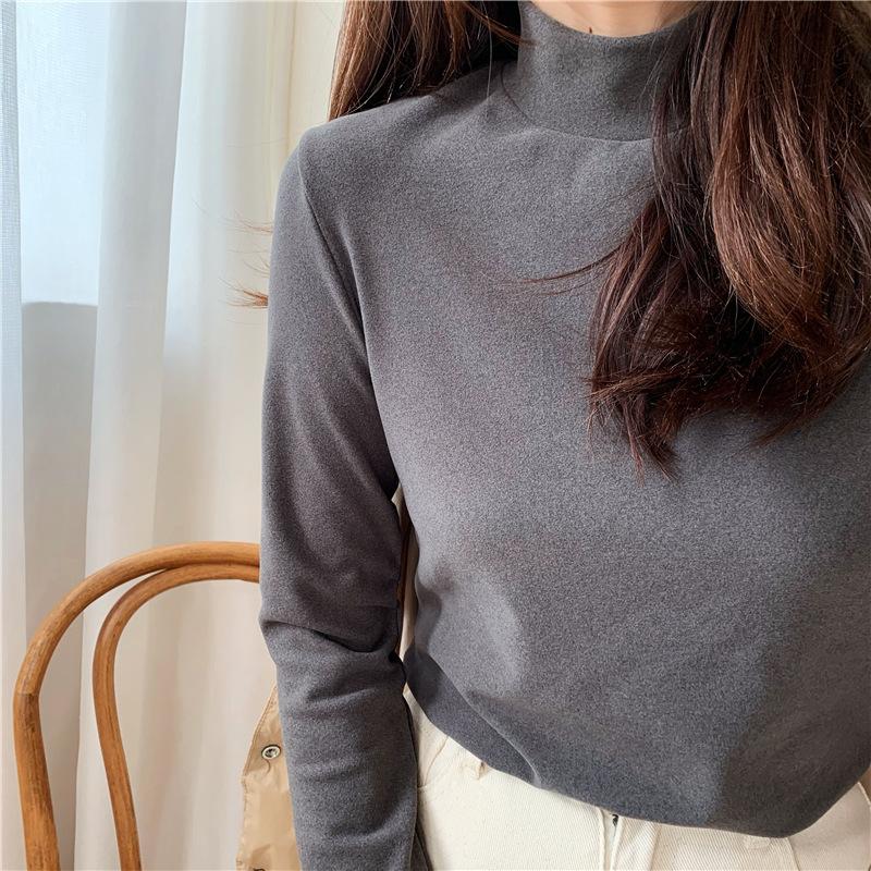 Женская базовая рубашка облегающего кроя на осень и зиму, модная утолщенная футболка с длинным рукавом, теплая кофта XXL
Женская базовая рубашка облегающего кроя на осень и зиму, модная утолщенная футболка с длинным рукавом, теплая кофта XXL