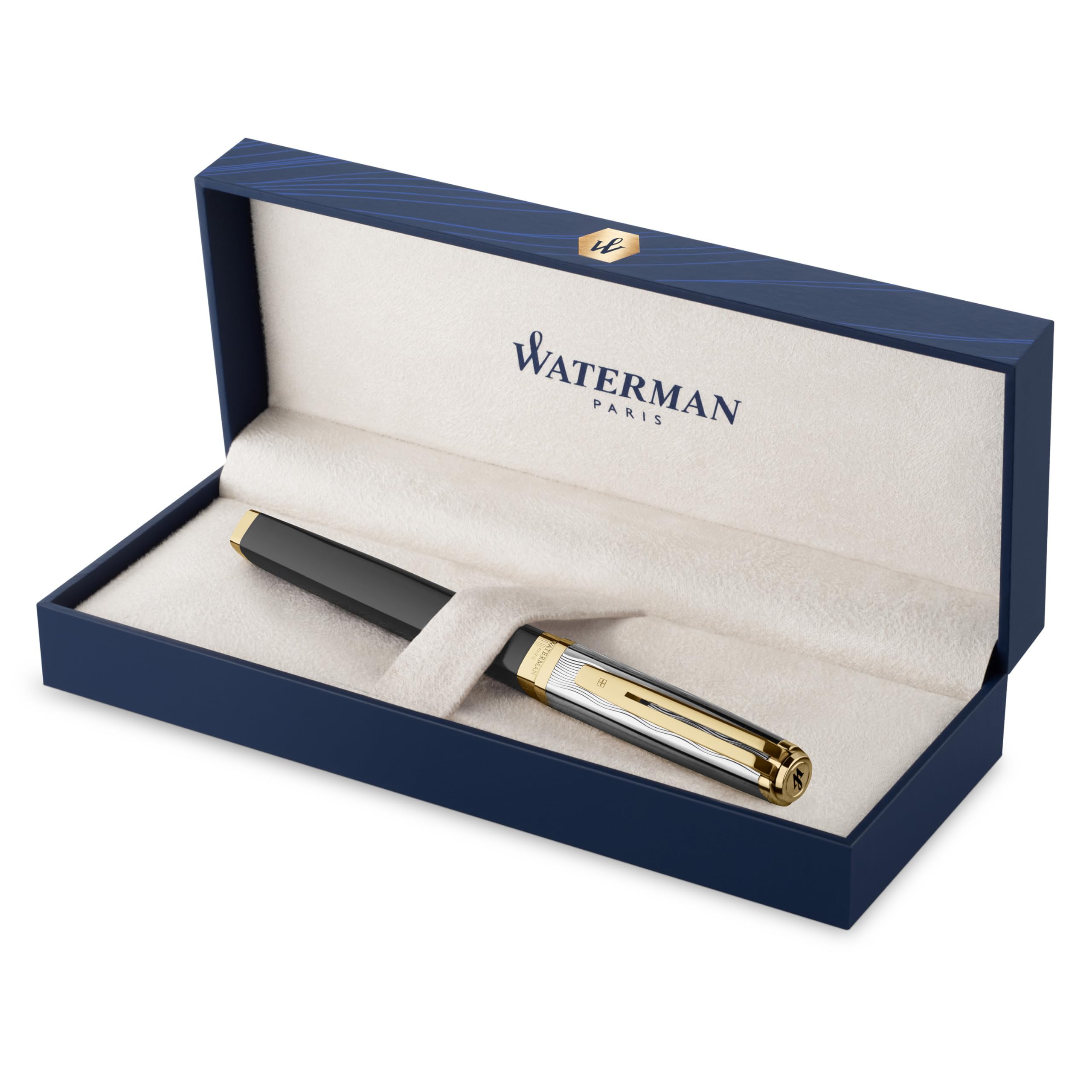 WATERMAN Fountain Pen Exception Slim Deluxe Reflection of Paris GT Fine Point 18K Nib Gift Box Gift Luxury Regular Import 2200948
WATERMAN Fountain Pen Exception Slim Deluxe Reflection of Paris GT Fine Point 18K Nib Gift Box Gift Luxury Regular Import 2200948
