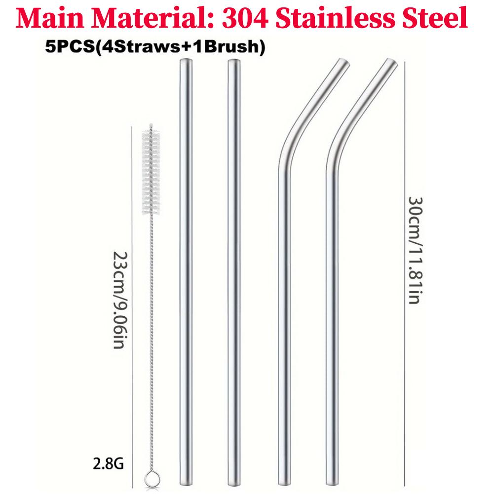 4Pcs Stainless Steel Straw with Straw Brush Replacement Straw Metal Straw for Stanley 40oz Cup Accessories
4Pcs Stainless Steel Straw with Straw Brush Replacement Straw Metal Straw for Stanley 40oz Cup Accessories